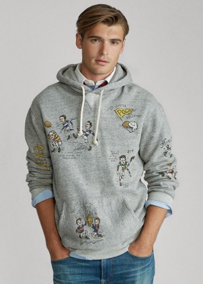 Men's Polo Ralph Lauren Fleece Graphic Hoodies | 769824KPN